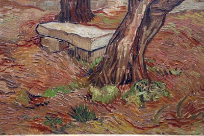 Vincent van gogh, panchina di pietra nel di saint rémy
